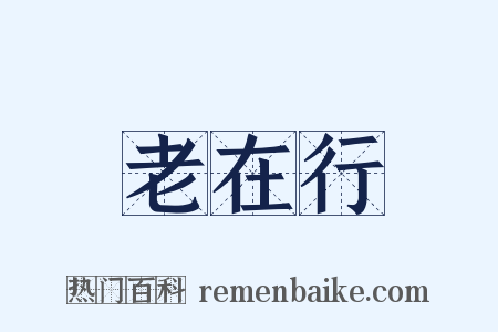 老在行是什么意思的图片